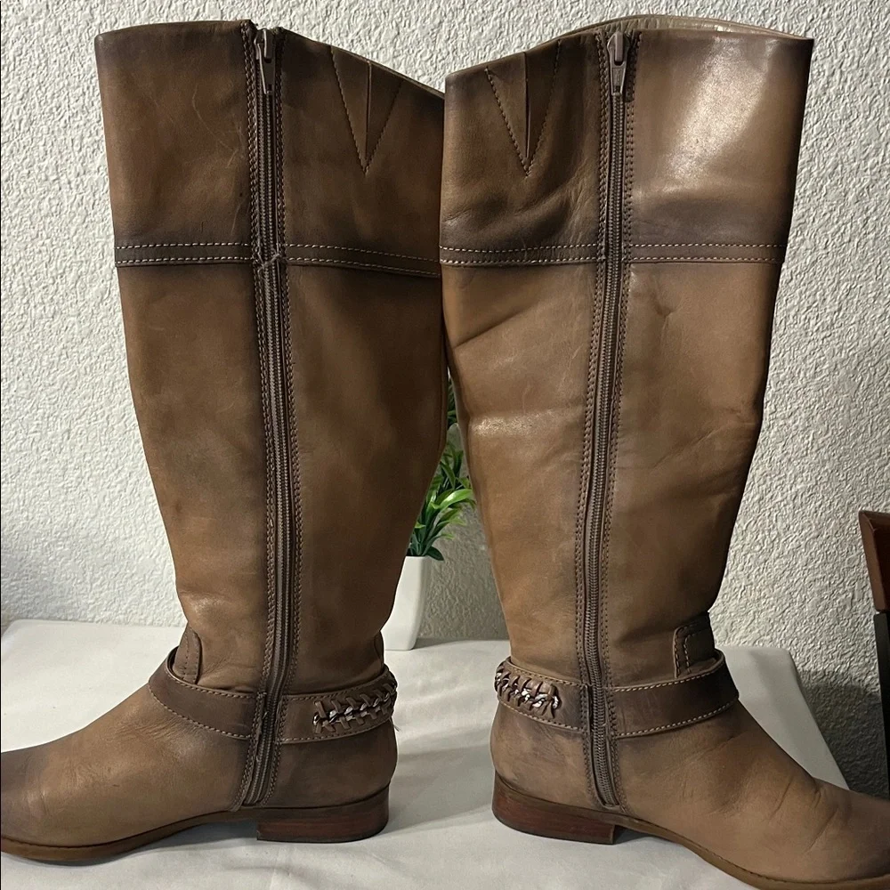 Alex Marie Tan Over the Knee Bootsus used good condition